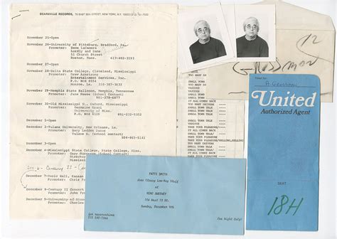 Albert Grossman Original Travel Document Archive | Barnebys