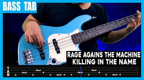 【RAGE AGAINST THE MACHINE】[ Killing In The Name ] cover by Cesar | LESSON | BASS TAB - YouTube