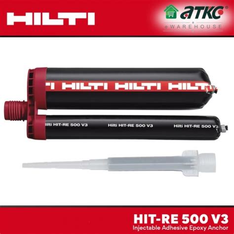 Hilti HIT-RE 500 V3 Epoxy Injectable Adhesive Anchor 500ML