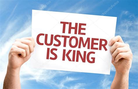 The Customer is King card — Stock Photo © gustavofrazao #67089245