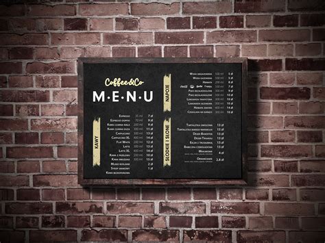 Coffee&Co Menu on Behance