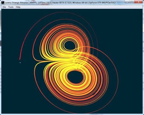 Lorenz Attractor (Butterfly Effect) | Geeks3D