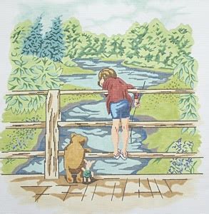 Canvas WINNIE THE POOH BRIDGE SCENE BR86 - The Needle Tree