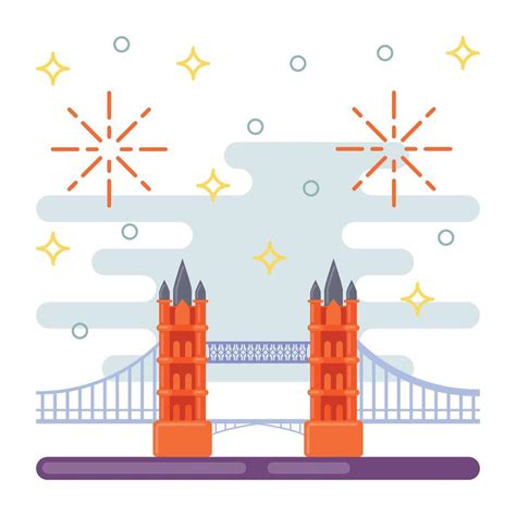 Trendy London Bridge 13955840 Vector Art at Vecteezy