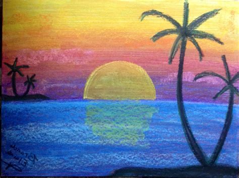 Easy Oil Pastel Drawings Sunset - Look at links below to get more options for getting and using ...