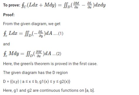 Green’s Theorem (Statement & Proof) | Formula and Example