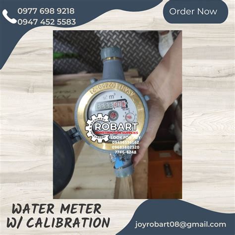 WATER METER W/ CALIBRATION, Commercial & Industrial, Construction Tools & Equipment on Carousell