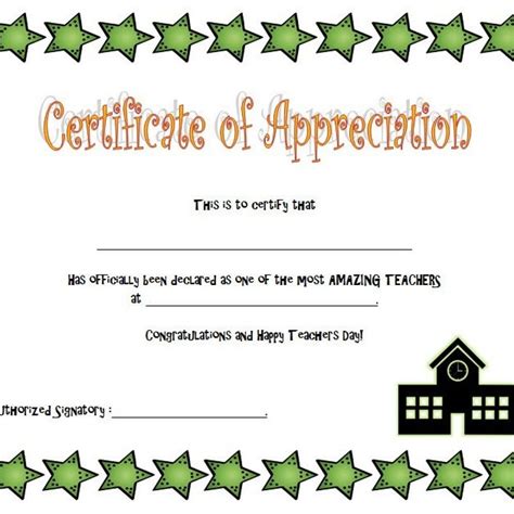 10+ Teacher Appreciation Certificate Templates Ideas Free for Teacher ...