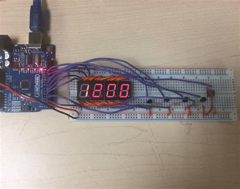 4 Digit Seven Segment Display Digital Clock : 4 Steps - Instructables