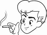 People Smoking Cigarettes Coloring Pages sketch template