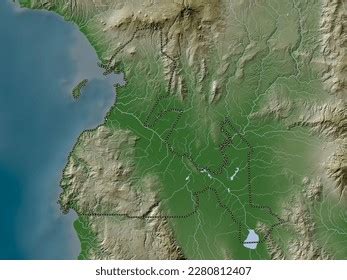 Maguindanao Province Philippines Elevation Map Colored Stock ...