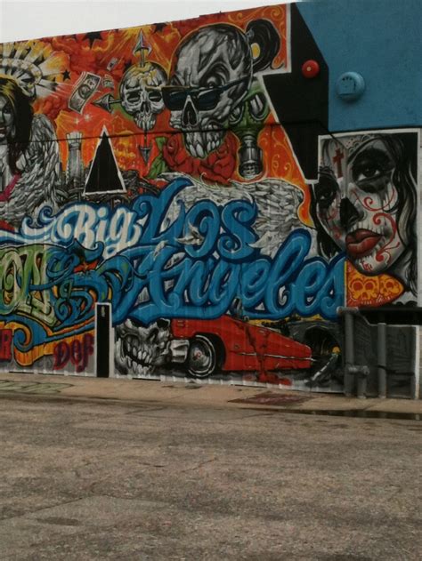 A Los Angeles graffiti wall I photographed while taking the L.A. Gang Tour—my solution to ...