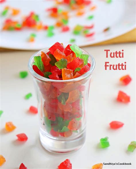 Sandhiya's Cookbook: Indian Tutti Frutti from Watermelon Rind