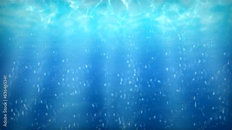 Underwater background illustration with bubbles of water. Cartoon ...