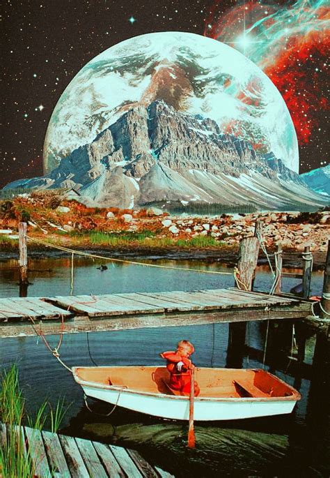 ayhamjabr: “ Discovering The Universe. Surreal Mixed Media Collage Art ...