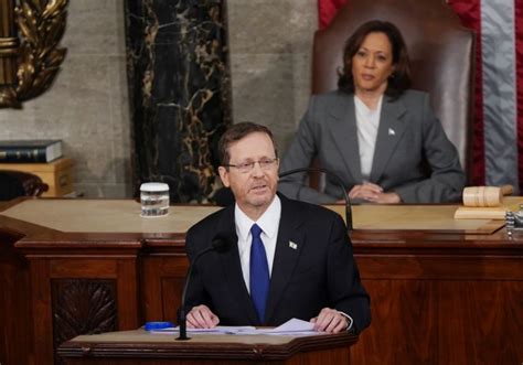 In photos: Israeli President Isaac Herzog addresses U.S. Congress - All ...