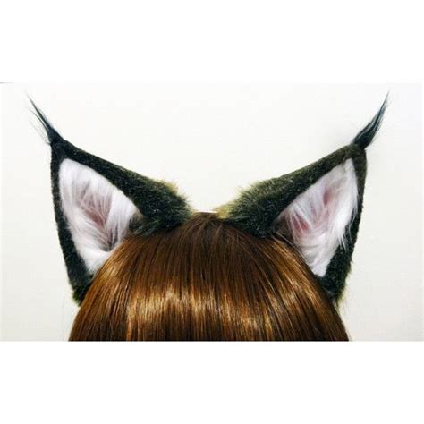 Lynx Cat Costume Realistic Ears (70 AUD) liked on Polyvore featuring costumes, white costumes ...