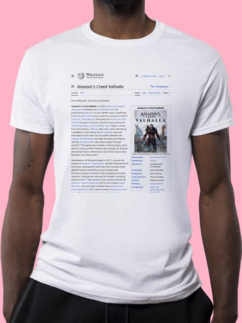 Assassin's Creed Valhalla Wikipedia T-Shirt