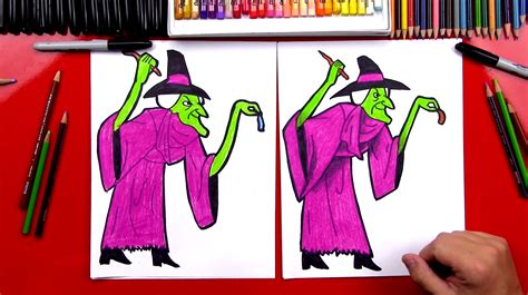 How To Draw A Witch From Scooby Doo - Art For Kids Hub