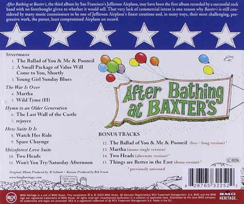 Classic Rock Covers Database: Jefferson Airplane - After Bathing at Baxter's (1967)