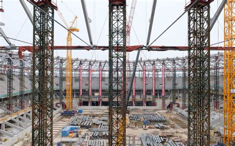 Construction site update: Pudong Stadium in Shanghai - sbp