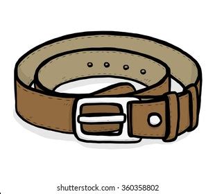 Men Belt Cartoon Vector Illustration Black Stock Vector (Royalty Free ...