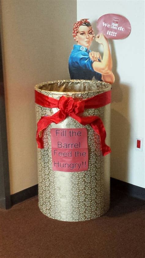 Pin by Michelle Massaro on Food Drive Collection Barrel Decorating ...