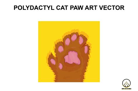 POLYDACTYL CAT PAW VECTOR JPG Graphic by Super Vector World · Creative ...