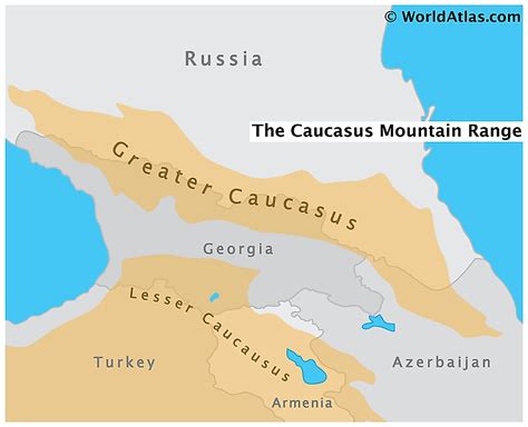 Map Of Europe Caucasus Mountains