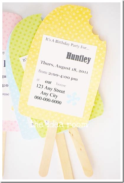 Birthday Party Invitation Idea - The Idea Room