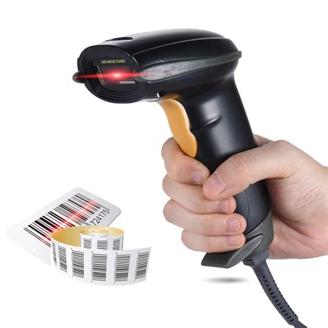 USB Wired Handheld 1D Barcode Bar Code Scanner Reader for Supermarket ...