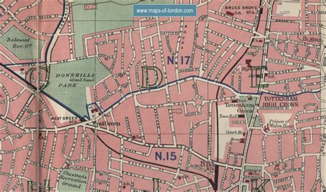 Map of Tottenham, London