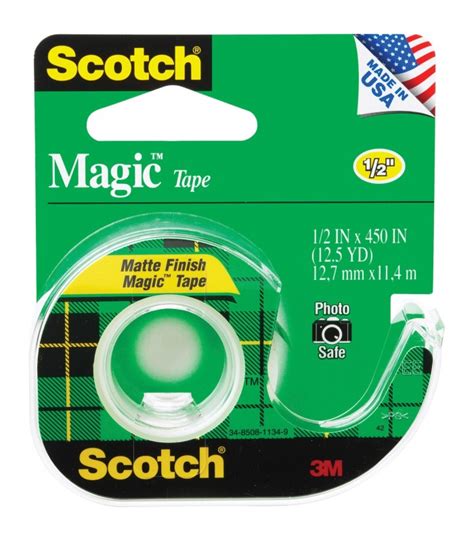 SCOTCH® MAGIC™ TAPE, 1/2" x 450", 1 DISPENSER/PACK - Multi access office