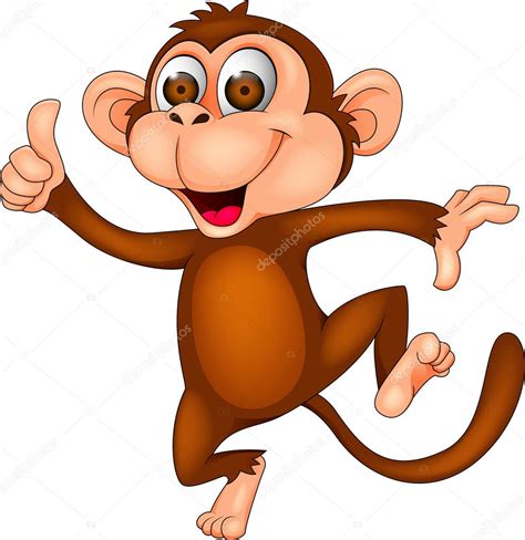 Monkey cartoon dancing ⬇ Stock Photo, Image by © tigatelu #18437991