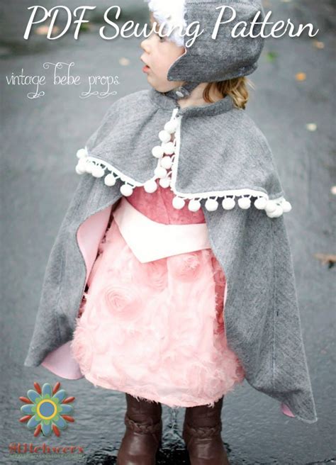 Childs Cape Sewing Pattern Winter Cape PDF Sew Winter Cape - Etsy