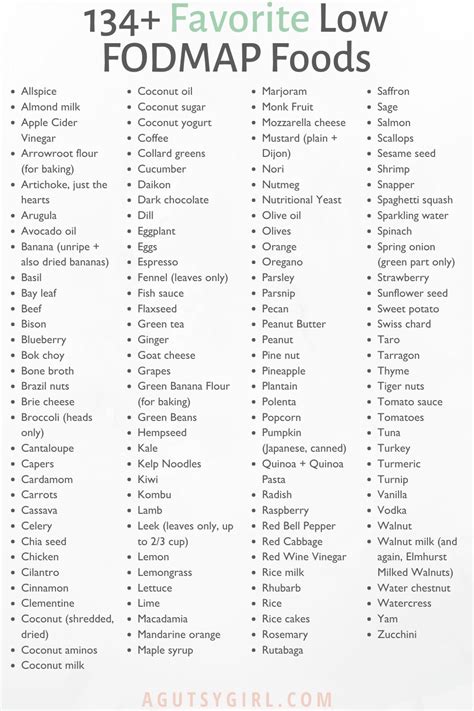 Favorite Low FODMAP Foods - A Gutsy Girl®