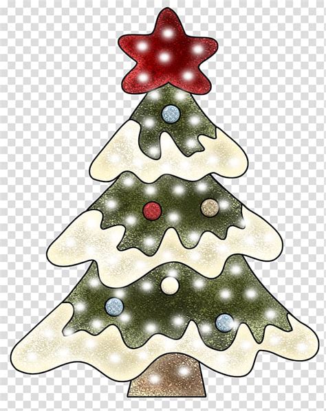 Christmas tree Santa Claus Christmas card , Christmas tree lights transparent background PNG ...