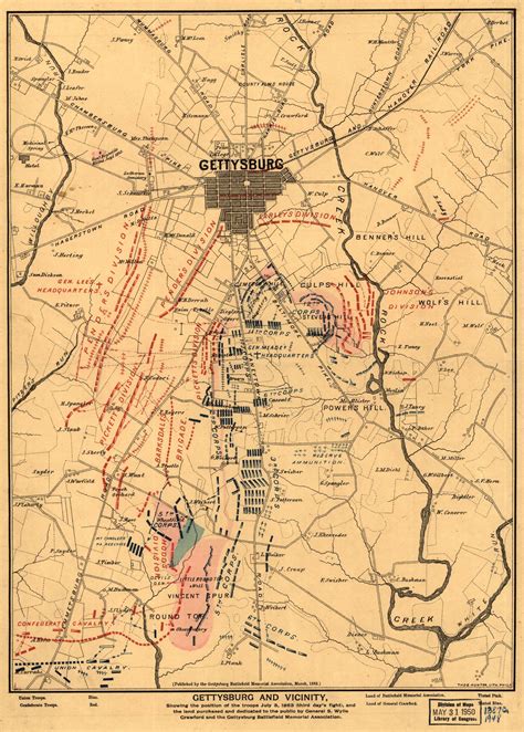 Pin by Mal Downie on Gettysburg | Gettysburg map, Battle of gettysburg, Gettysburg