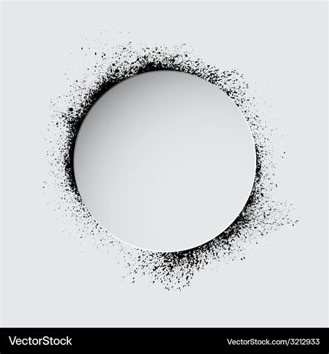 Grunge white circle Royalty Free Vector Image - VectorStock