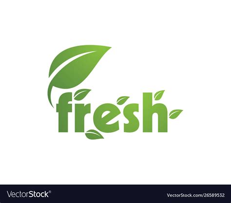 Fresh logo Royalty Free Vector Image - VectorStock