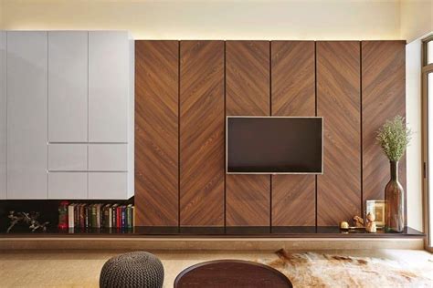 Dark wood TV wall | Modèle meuble tv, Tv murale, Meuble télé moderne