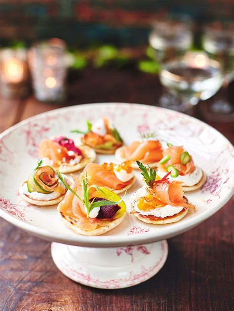 Smoked salmon blinis recipe | Jamie Oliver recipes