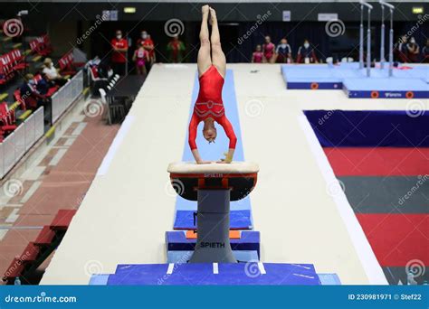 Artistic Gymnastics - Vault Editorial Photo - Image of sport, international: 230981971