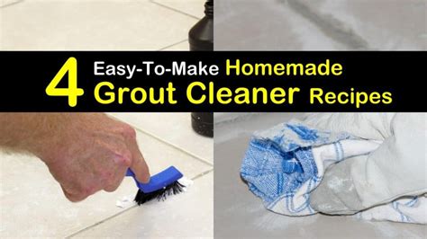 4 Easy to Make Homemade Grout Cleaner