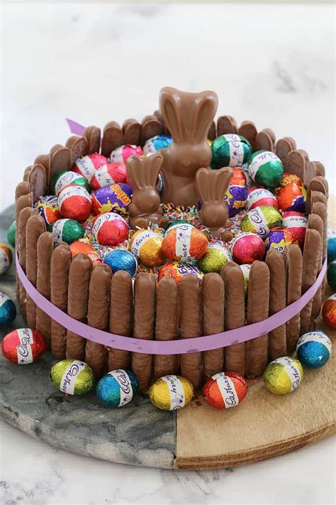 Cheats 15 Minute Chocolate Overload Easter Cake - Bake Play Smile