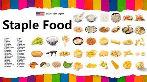 Staple Food in American English - YouTube