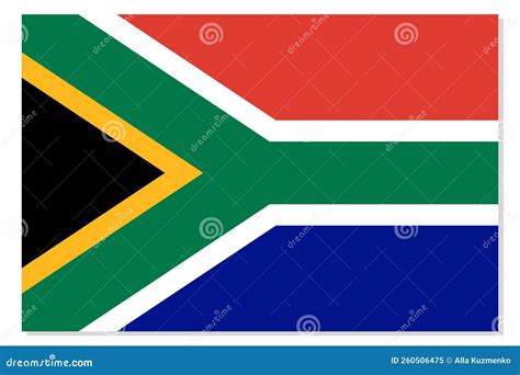 Flag of Republic of South Africa. RSA National Symbol in Official Colors. Template Icon Stock ...