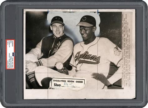 1948 Satchel Paige Rookie Photograph Used for 1948 Leaf Rookie Card (PSA Type III)