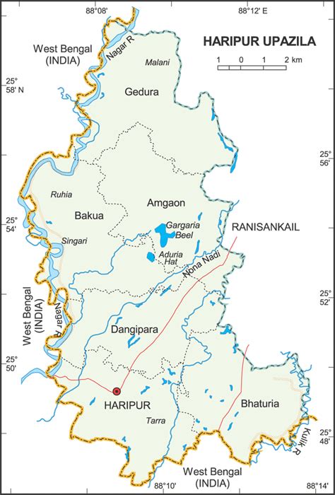 Thakurgaon District: Map of Thakurgaon