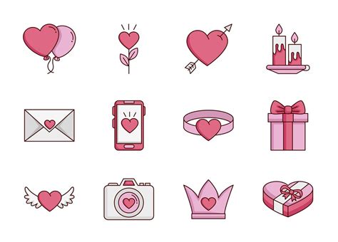 Valentines Day Icons Vector Art, Icons, and Graphics for Free Download